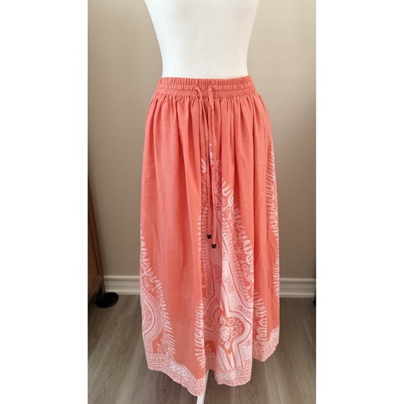 Gypsy Blu Dresses & Skirts - Gypsie Blu Boho Maxi‎ Skirt Small Coral Festival Beach Hippie Cottagecore